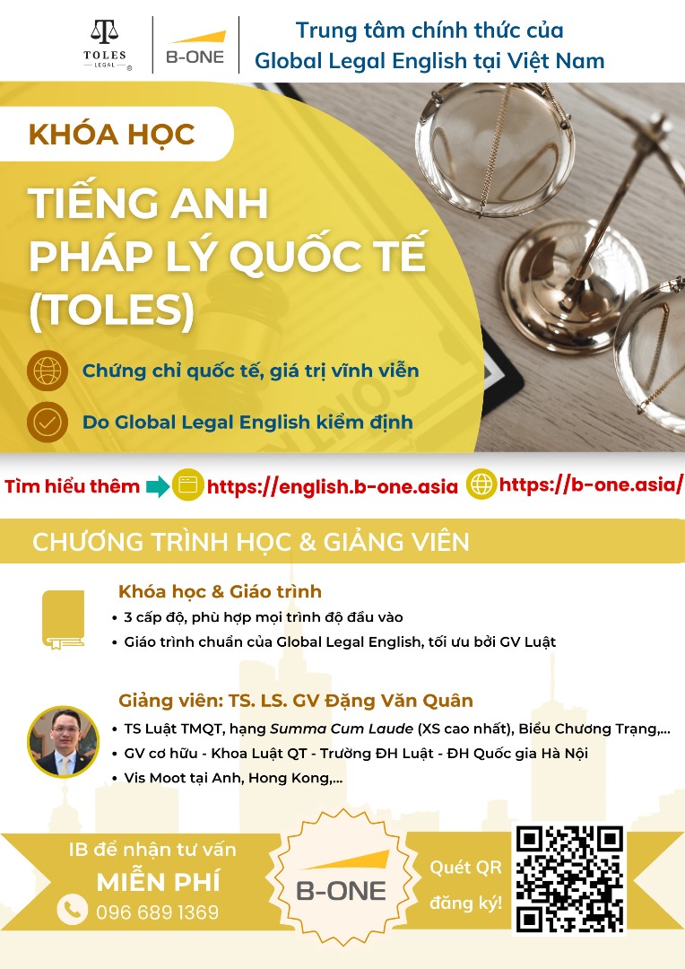 Chuyên trang Tiếng Anh Pháp Lý TOLES - 1 Chuyên trang Tiếng Anh Pháp Lý TOLES - 1