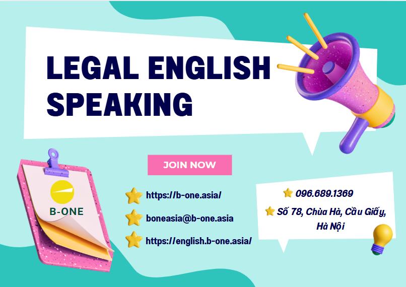 Nâng cao kỹ năng nói Tiếng anh pháp lý